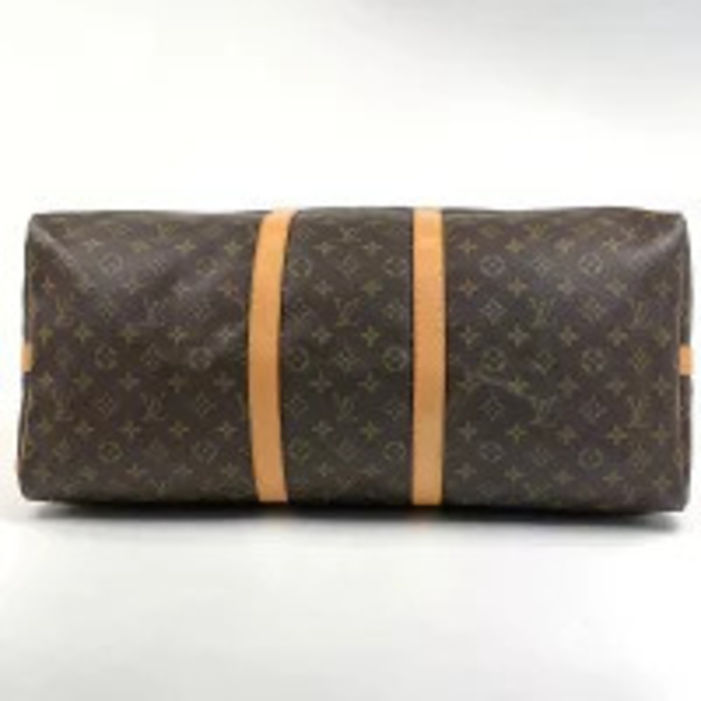 Louis Vuitton Boston Bandoulire Shoulder Travel Brown Monogram Bag Keepall Brown